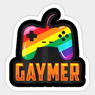 Gaymer LGBTQIA+ Gamer Game Controller Video Games Sticker